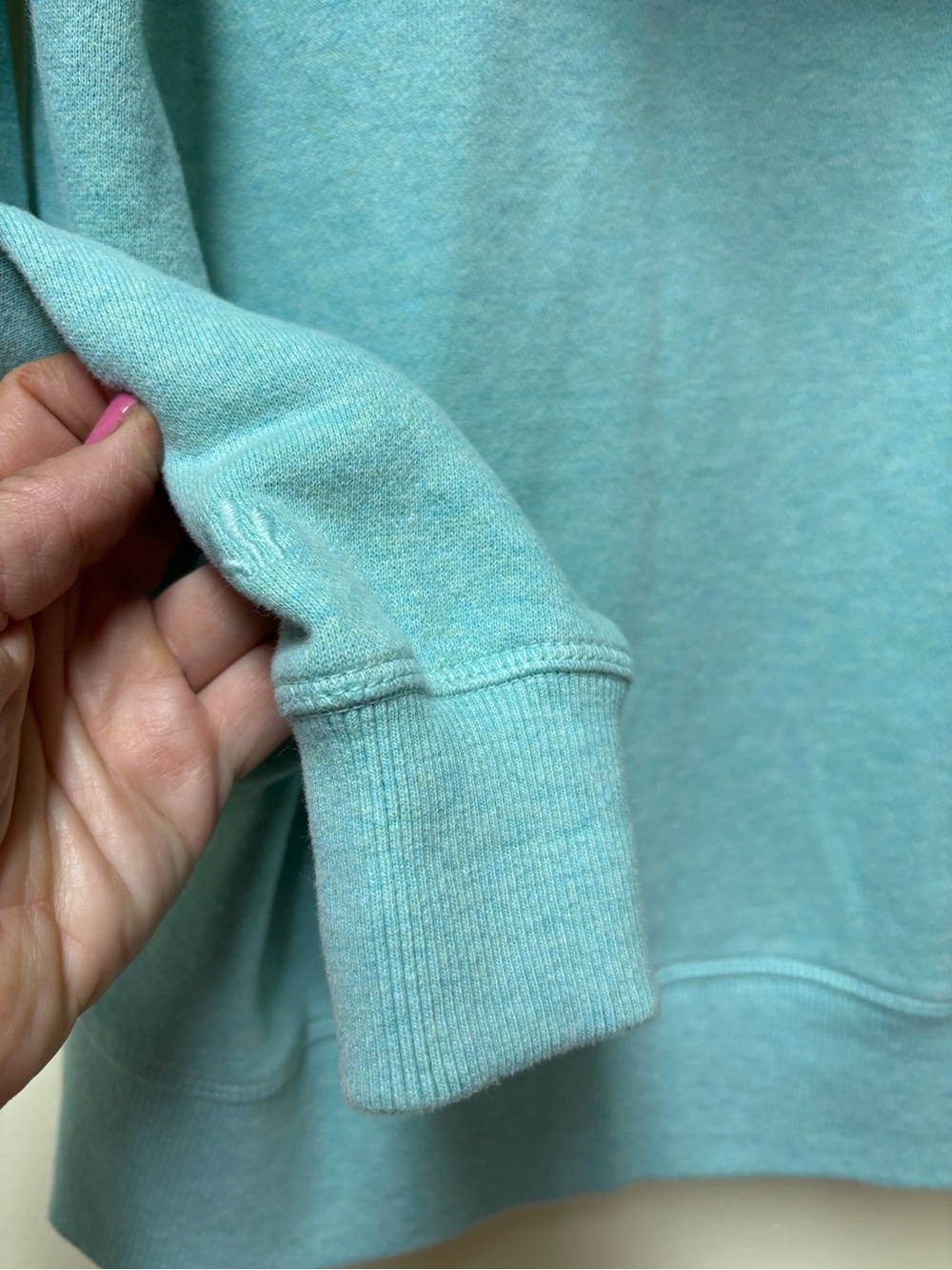 Fat Face Amy Teal Blue Zip Through Hoodie - Small - Picture 12 of 16